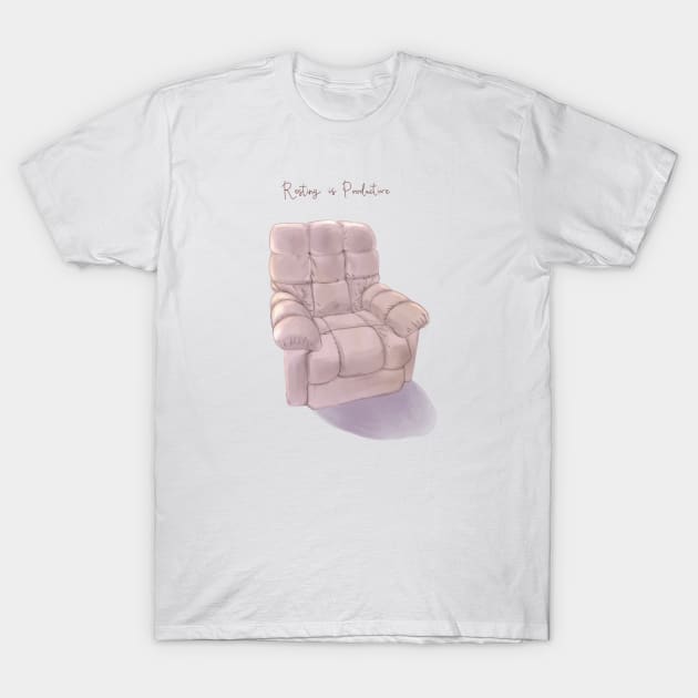 Resting is productive T-Shirt by Designs by Twilight